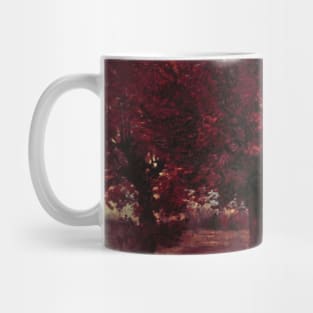 Red Fall Trees Autumn Mug